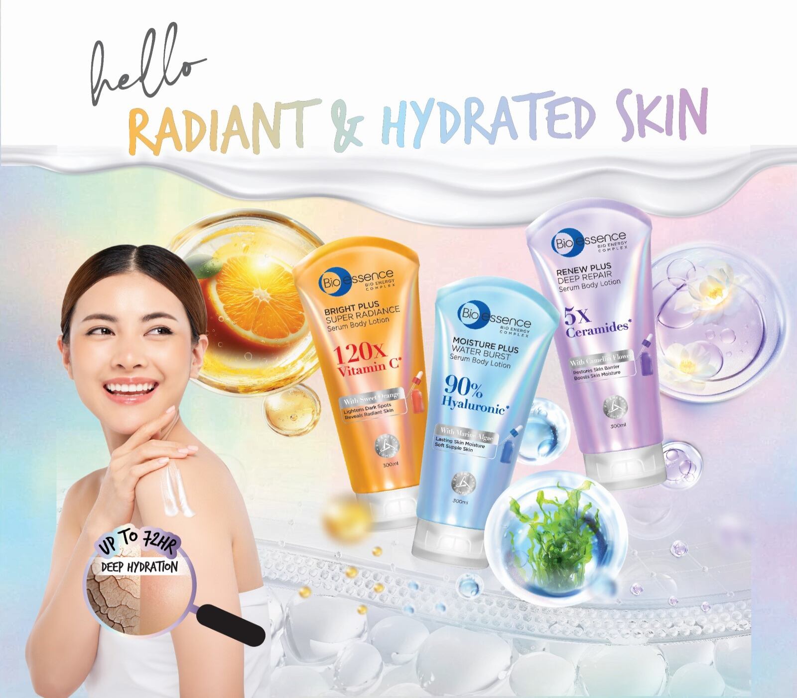 Bio-Essence Body Serum Lotion range