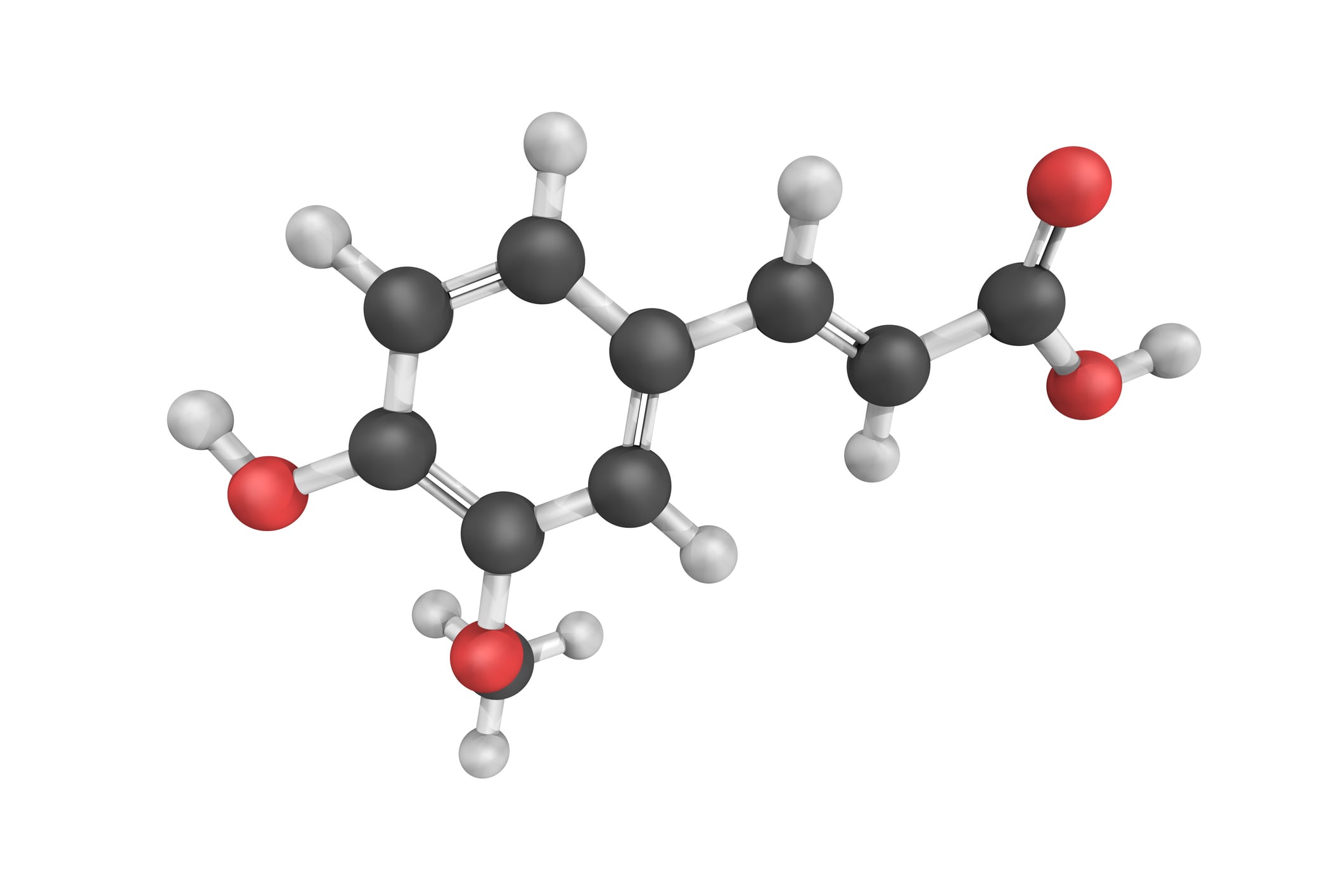 3D structure of ferulic acid