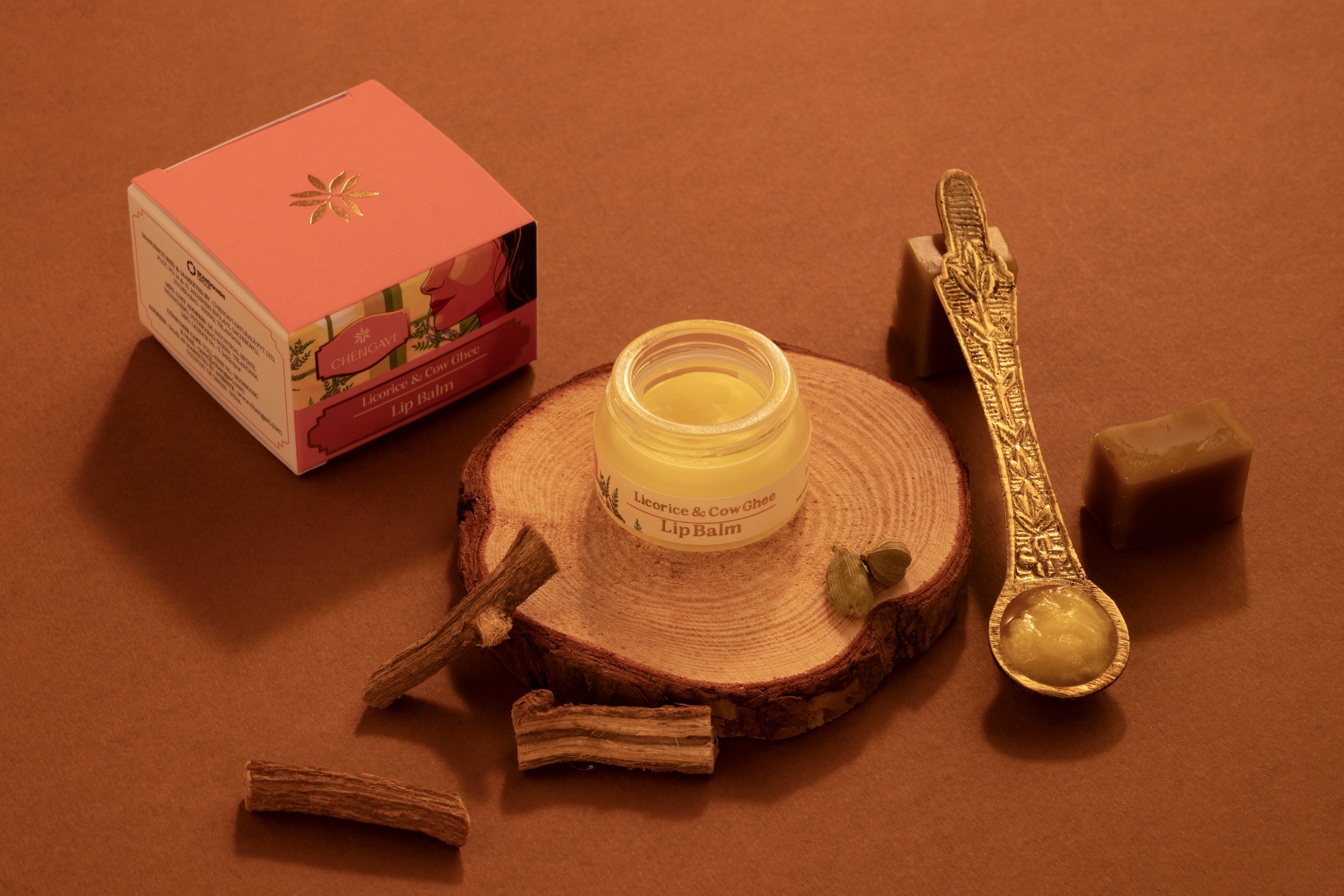 Chengavi - licorice & cow ghee lip balm