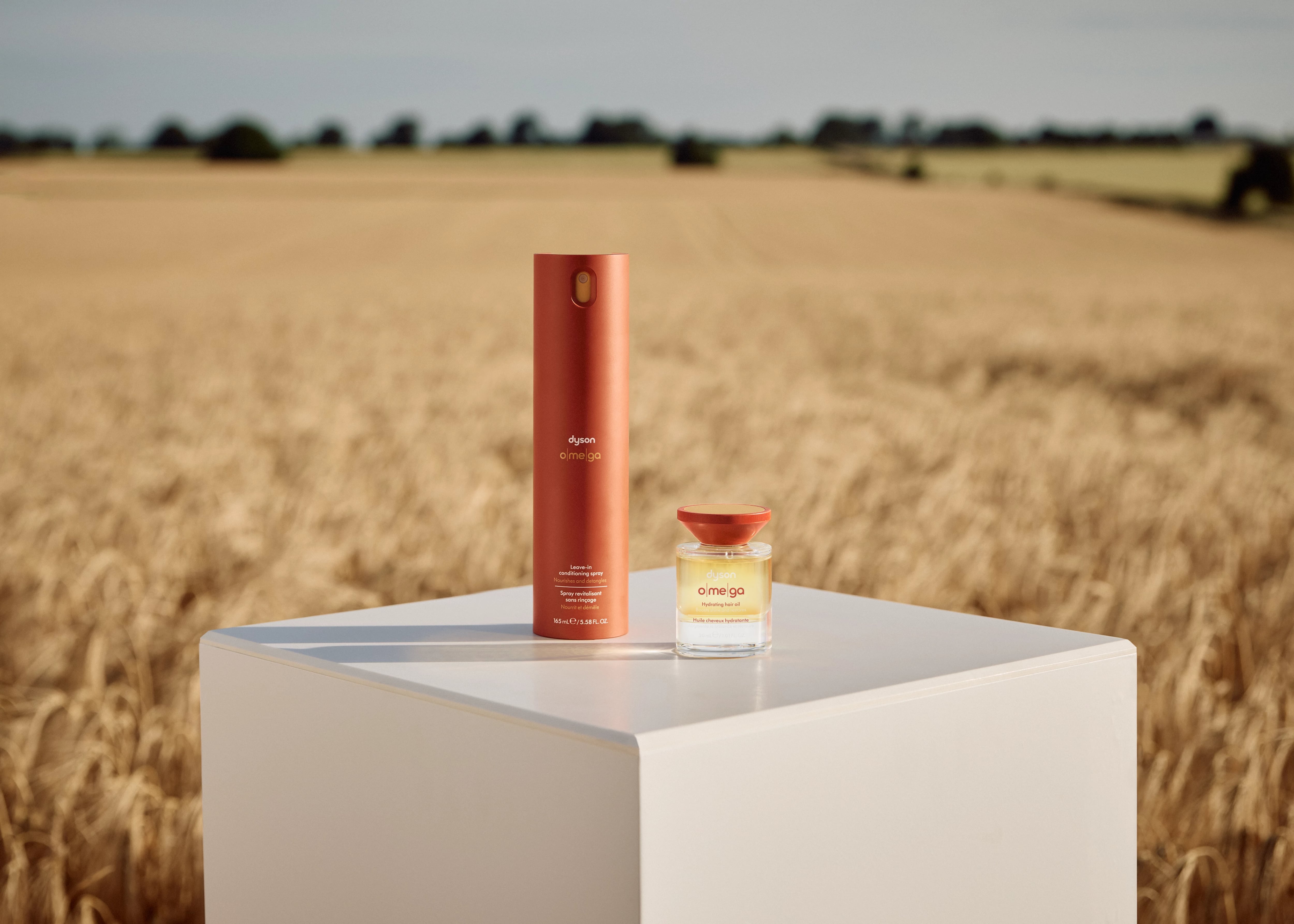 Dyson Omega Hydrating hair oil and Leave-in conditioning spray