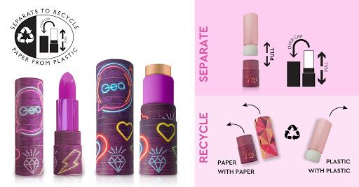 Sustainable lipstick twist: Italian firm develops separable paper-plastic packaging