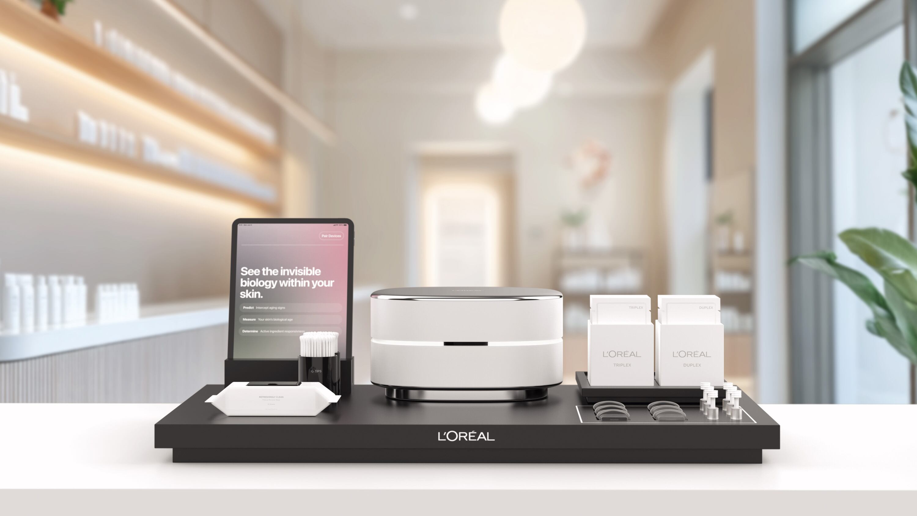 The device uses NanoEntek’s exclusive microfluidic lab-on-a-chip technology, which leverages some of the startups’ 100+ patents to measure the presence of L’Oréal‘s protein biomarkers in five minutes.