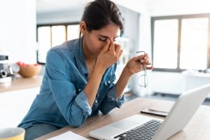 With many people working from home due to COVID-19, the natural disconnect between work and home has been lost (Getty Images)