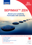 SEPIMAX ZEN: boost your creativity & formulate with serenity!