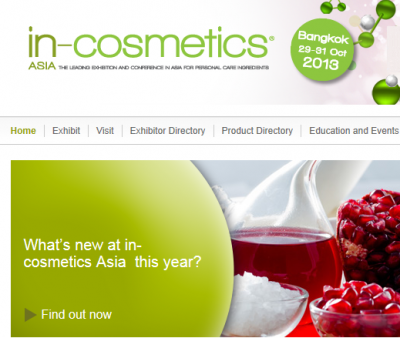 The countdown has begun for this year’s in-cosmetics Asia event