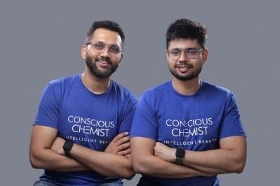 Conscious Chemist founders Robin Gupta (left) and Prakher Mathur. The brand is launching a scalp care line this February © Conscious Chemist 