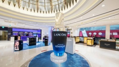 Lancôme joined forces with South Korean retailer Lotte to open a pop-up smart store. ©Lancôme