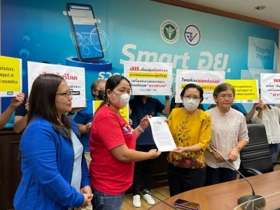 Joint efforts by Philippines and Thailand NGOs led to Thai FDA recalling cosmetics tainted with mercury in the market © EcoWaste Coalition