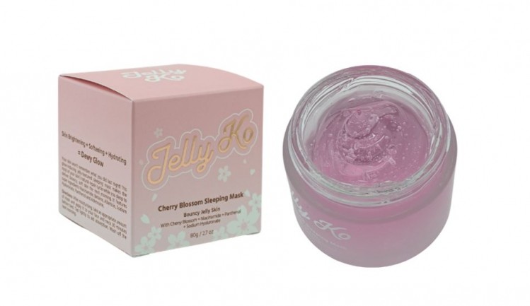 Jelly Ko’s pink, jelly-textured Cherry Blossom Sleeping Mask ©Style Story