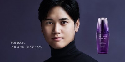 Shohei Ohtani’s endorsement of Japanese skin care brand Cosme Decorté’s Liposome series has garnered the brand more interest from men, according to new consumer insights. [Decorté]