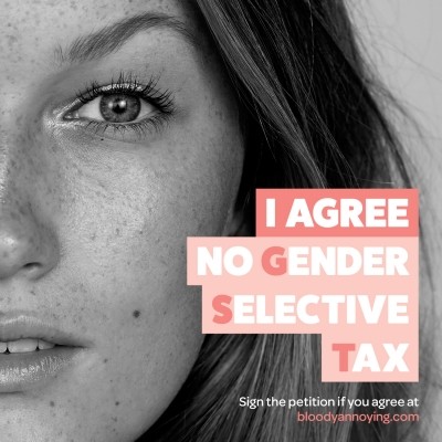 Australian Bauer Media launches “No Gender Selective Tax” campaign 