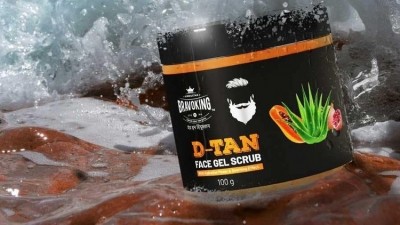 The D-Tan scrub is gel-based with various bioactives like ‘palash’ extract for the cooling menthol effect and Carica papaya. [Braavoking]