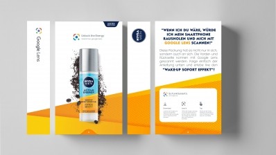 The limited edition skin care products can be scanned using the Google Lens app for application tips, product details and a digital interaction with actor Edin Hasanović (Image: Beiersdorf)