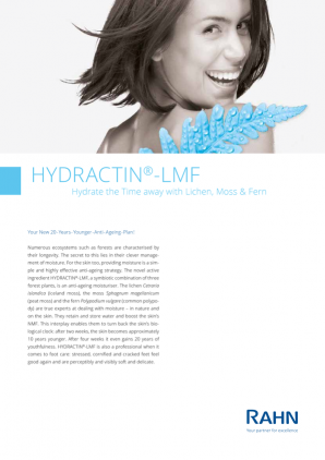 Hydration – effective anti-ageing concept from mother nature